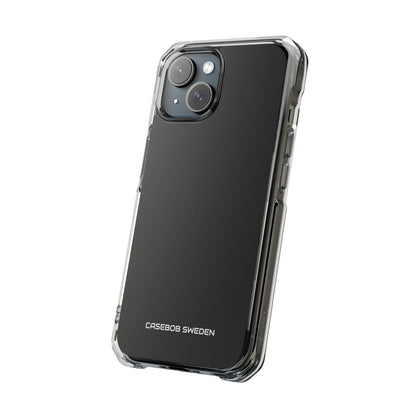 Charcoal Black - Clear Impact iPhone 15 Phone Case