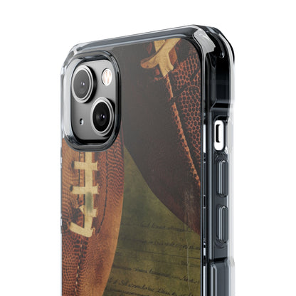 Texture da calcio vintage iPhone 14 - Impact Clear+