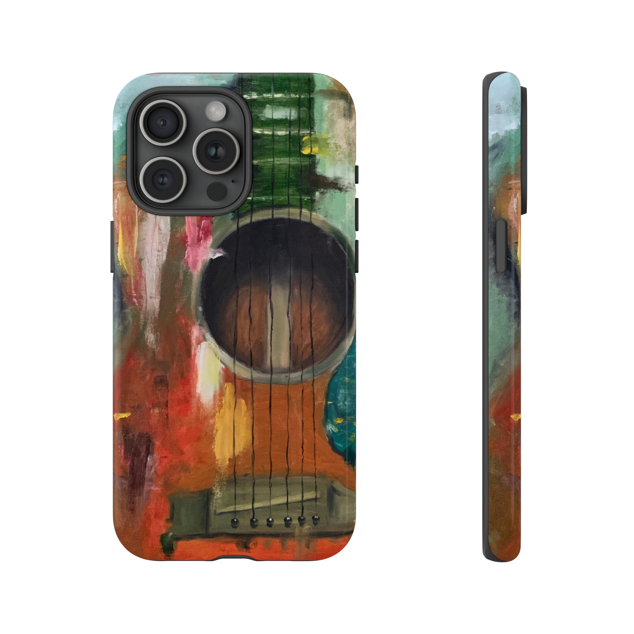 Oil painting - Guitar - Protective Phone Case