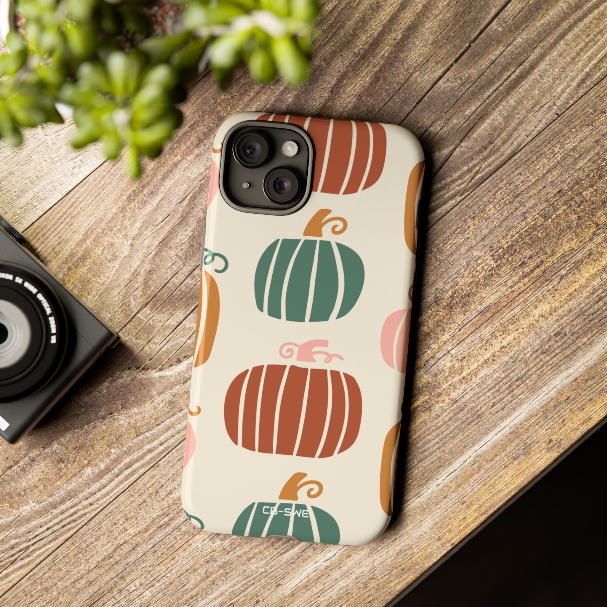 Whimsical Pumpkin Harmony - iPhone Case