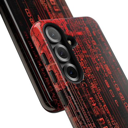 Crimson Glyphs Samsung S25 Case - Tough