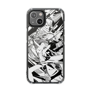 Dynamic Court Noir - Phone Case for iPhone (Clear Impact - Magnetic)