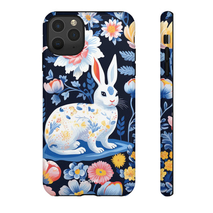Floral Rabbit Dances - iPhone Case