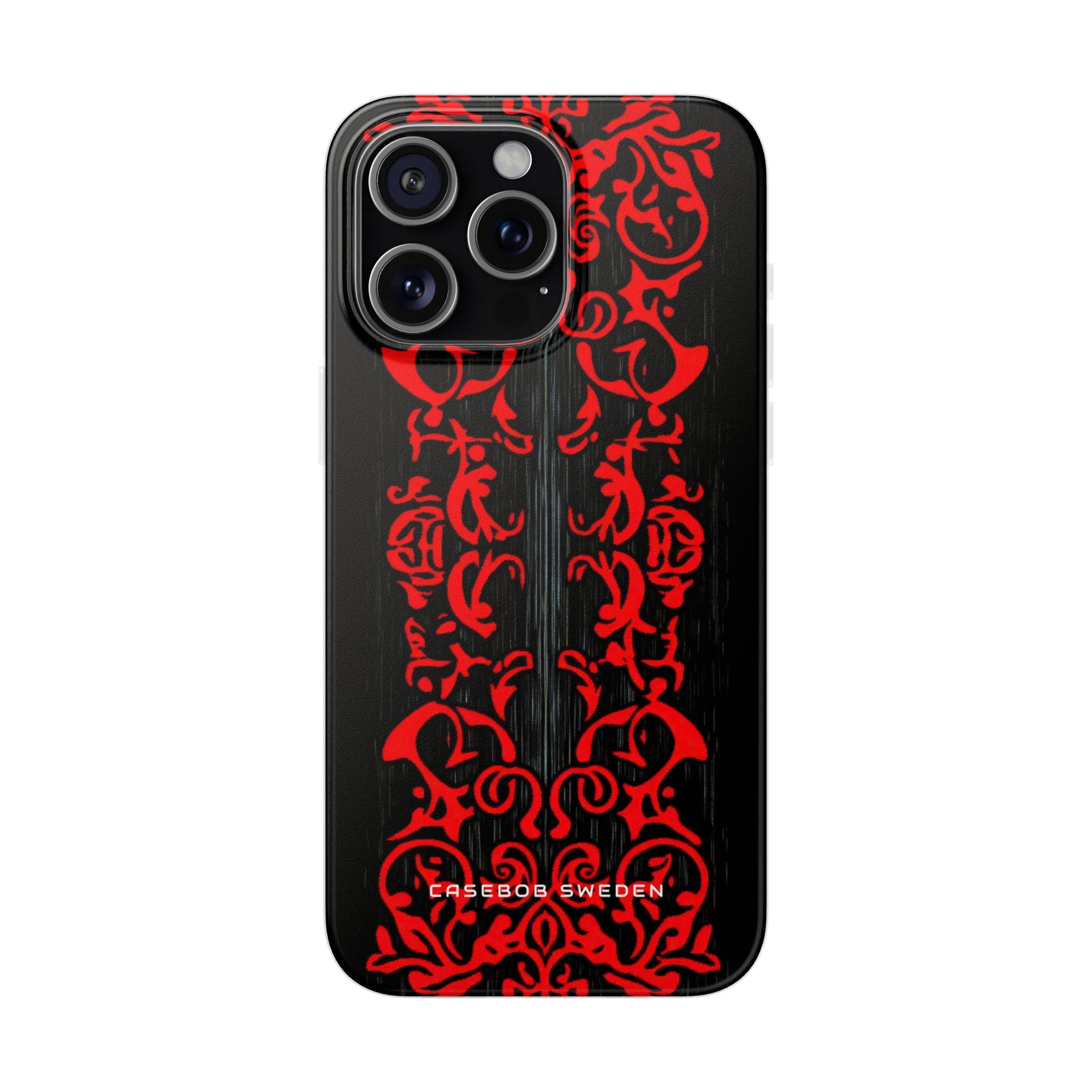 Gothic Crimson Symmetry iPhone 15 - Flexi Phone Case