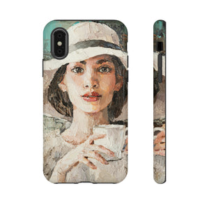 Oil Painting - Lady in a White Hat - Protective Phone Case