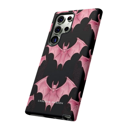 Gothic Pink Bats Aflame Samsung S23 - Tough Phone Case