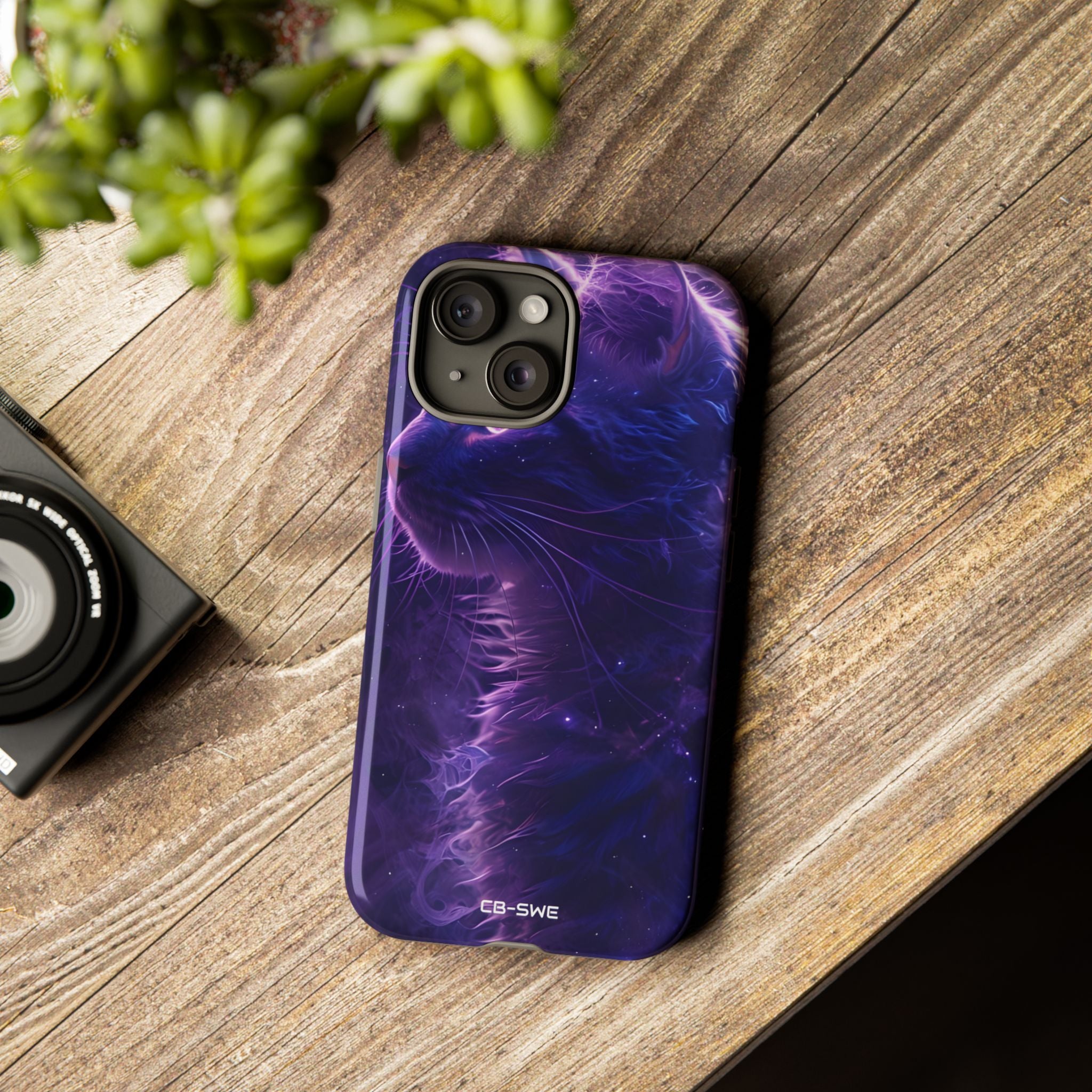 Mystical Starlit Cat - iPhone Case