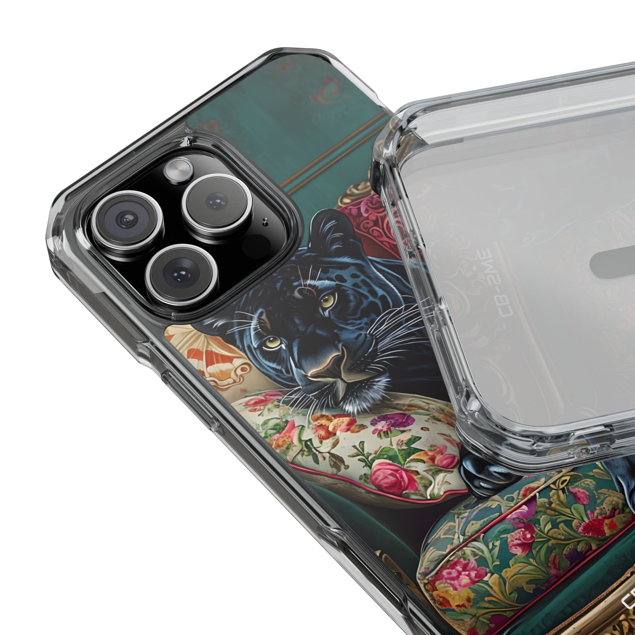 Panther on Vintage Chaise iPhone Case - Impact