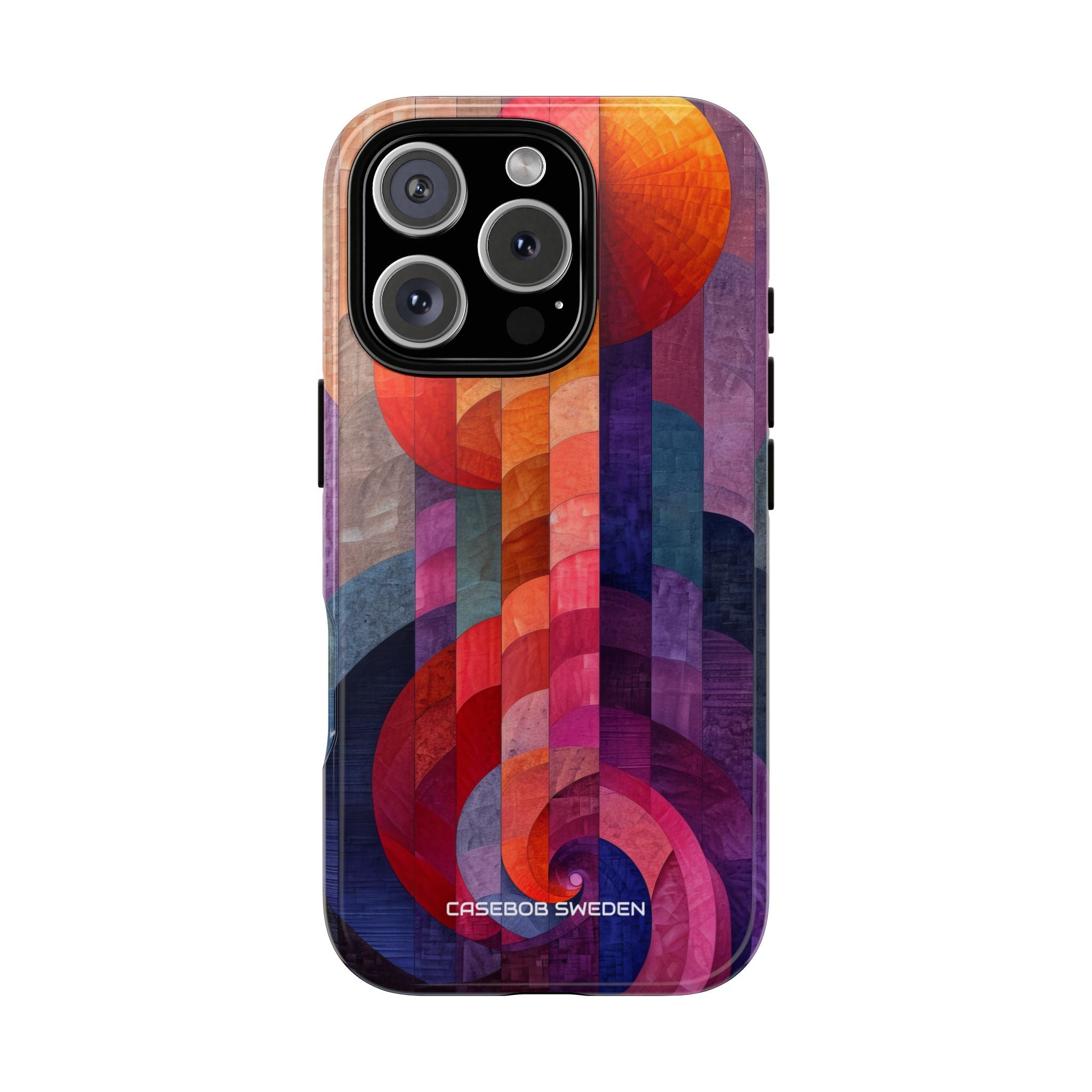 Purple Orange Abstract - Tough iPhone 16 Phone Case