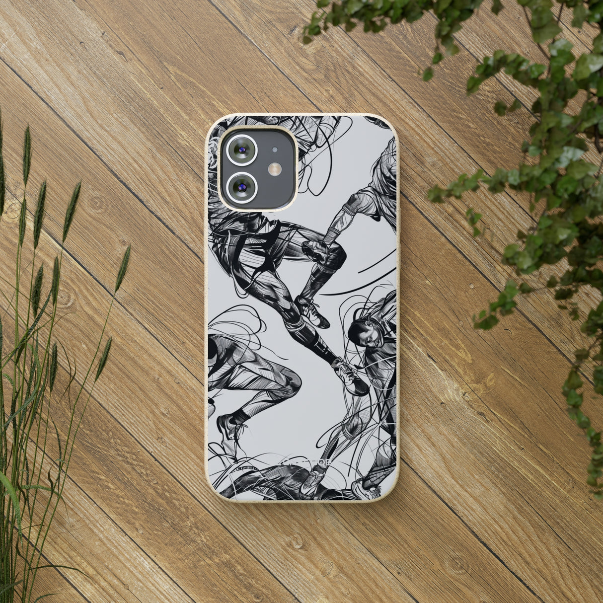 Dynamic Athletic Surrealism | Biodegradable Phone Case