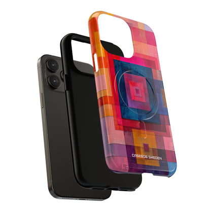 Vibrant Geometry - Tough + MagSafe® iPhone 14 Phone Case