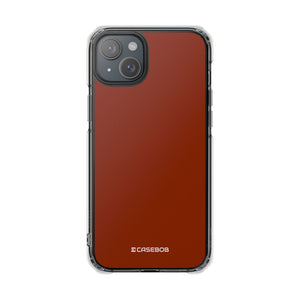 Orange Red | Phone Case for iPhone (Clear Impact Case - Magnetic)