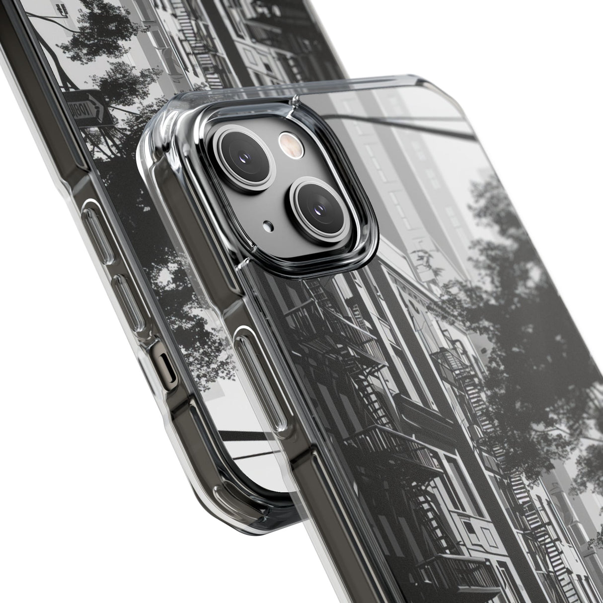 Urban Serenity - Phone Case for iPhone (Clear Impact - Magnetic)