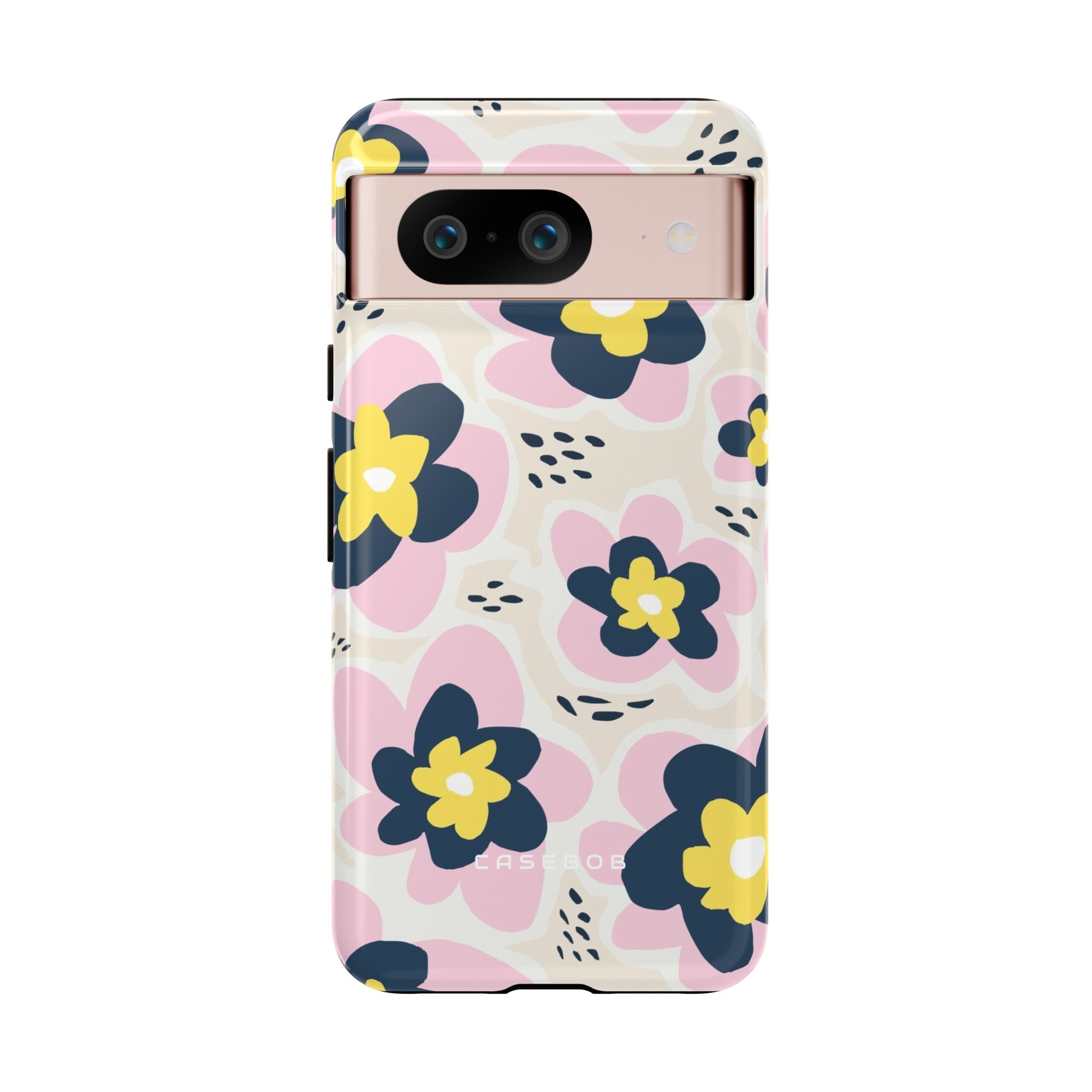 Pink Happy Flower - Protective Phone Case