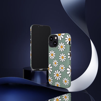 Daisies Dance Playfully - iPhone Case