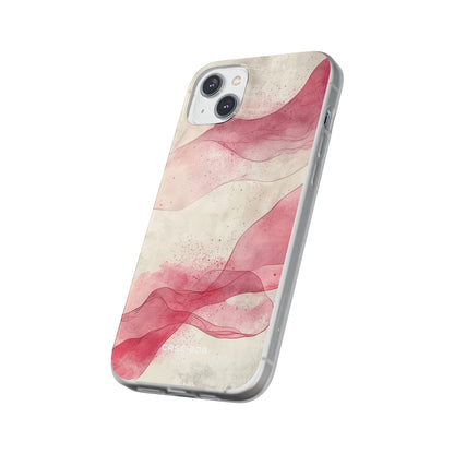 Crimson Waves iPhone 14 Plus Case - Soft