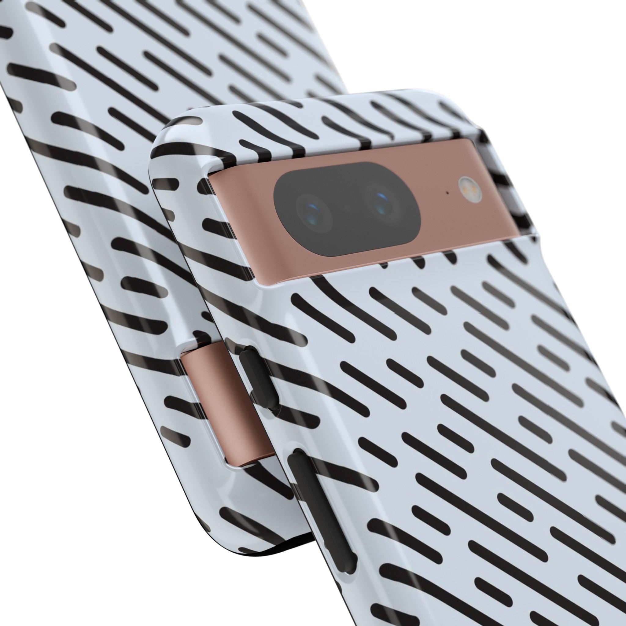 Monochrome Dash - Protective Phone Case