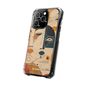 Cubist Introspection - Phone Case for iPhone (Clear Impact - Magnetic)