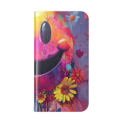Smiley Bloom Drip - iPhone 16  Case - Wallet