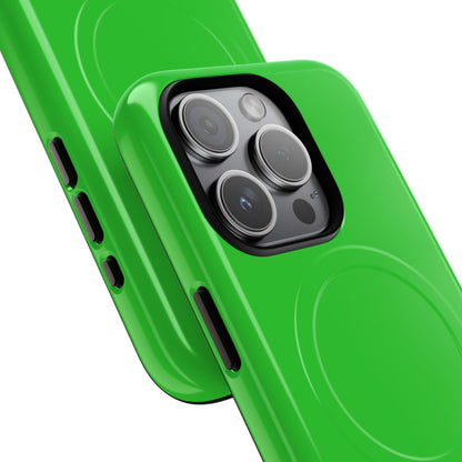 Lime Green - Tough + MagSafe® iPhone 15 Phone Case