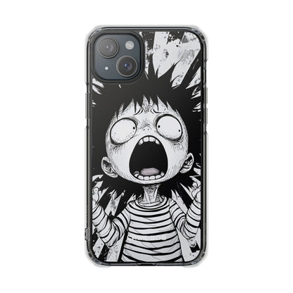 Screaming Stripes iPhone 15 Plus Case - Impact