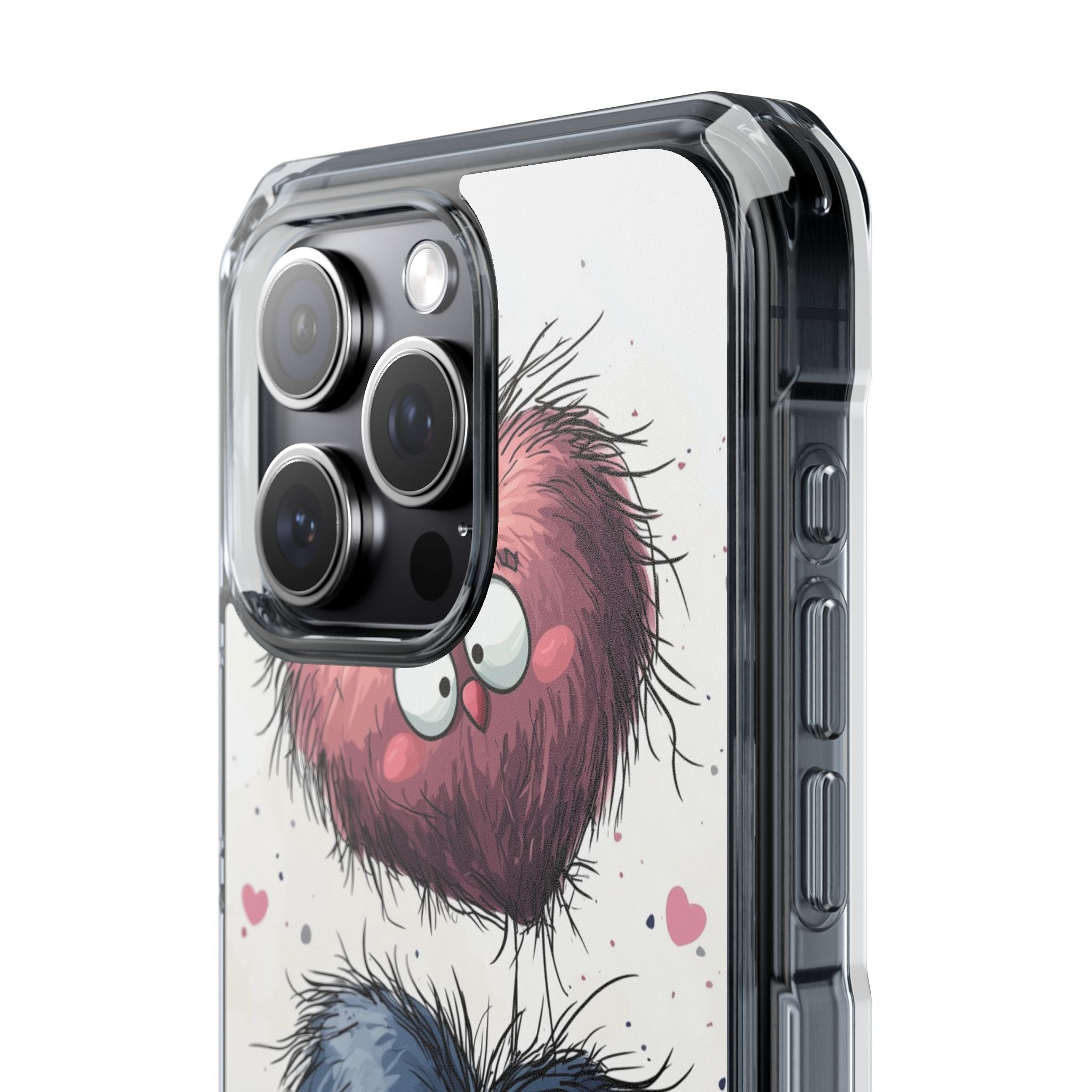 Fluffy Hearts Embrace iPhone Case - Impact