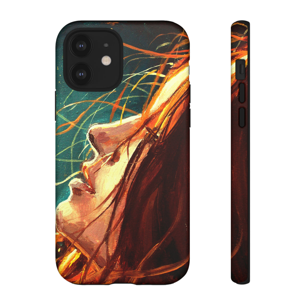 Oil Painting - Girl at Night - Protective Phone Case