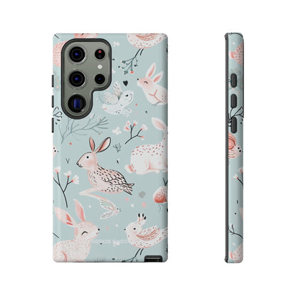 Whimsical Bunny Blossom - Tough Samsung S23 Phone Case