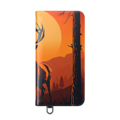 Stag Sunset - Samsung S25 Case - Lompakko