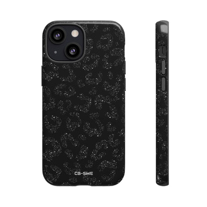 Glittery Leopard Elegance - iPhone Case