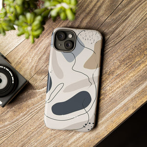 Grey Lines Simplicity - Protective Phone Case