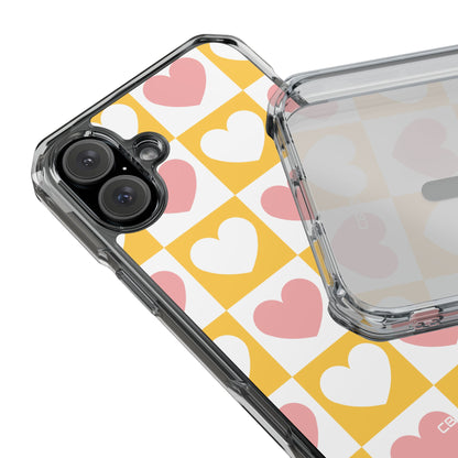 Heart Grid Harmony iPhone Case - Impact