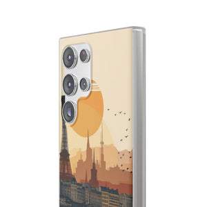 Parisian Sunset Serenity | Flexible Phone Case for Samsung Galaxy