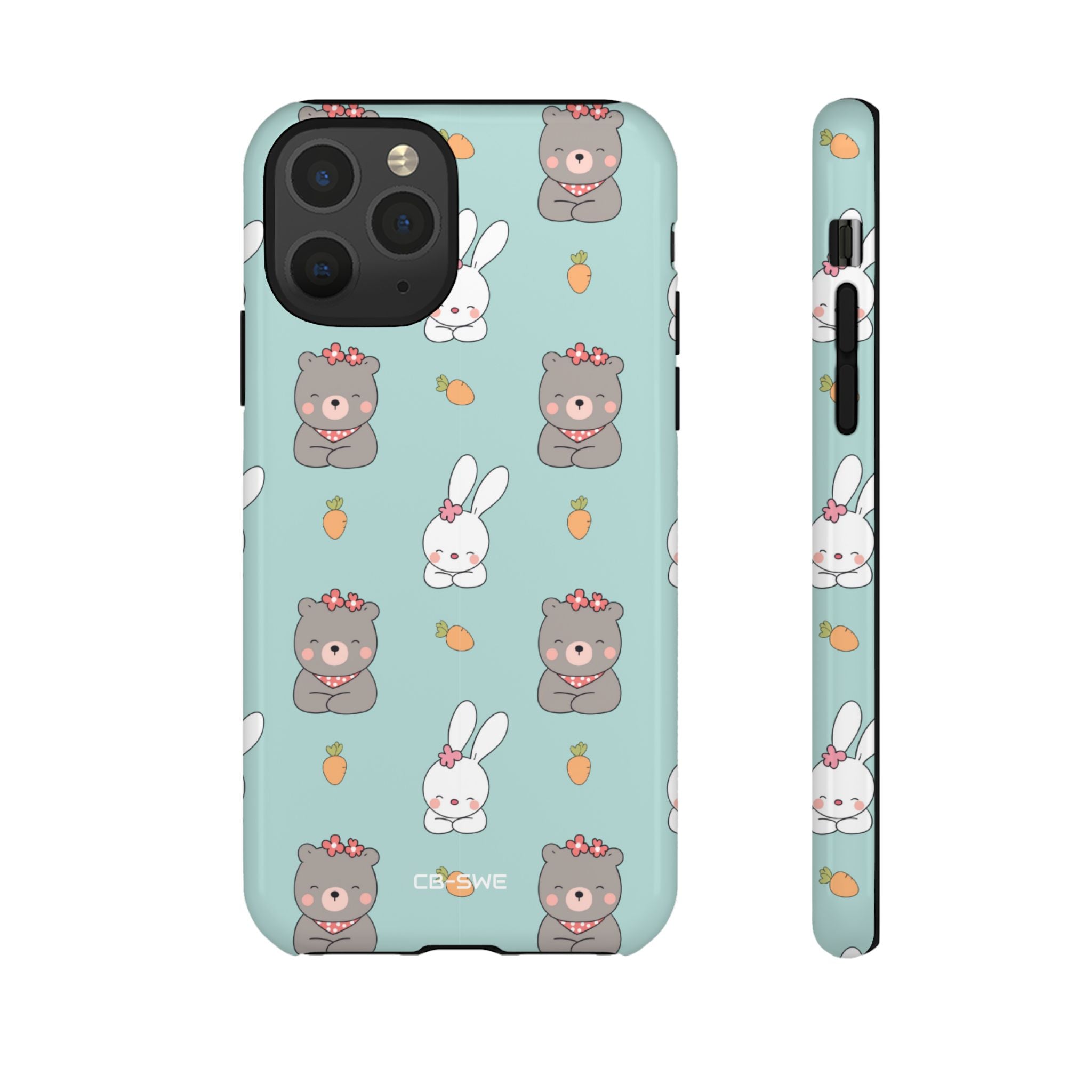 Bunnies Gather Carrots - iPhone Case