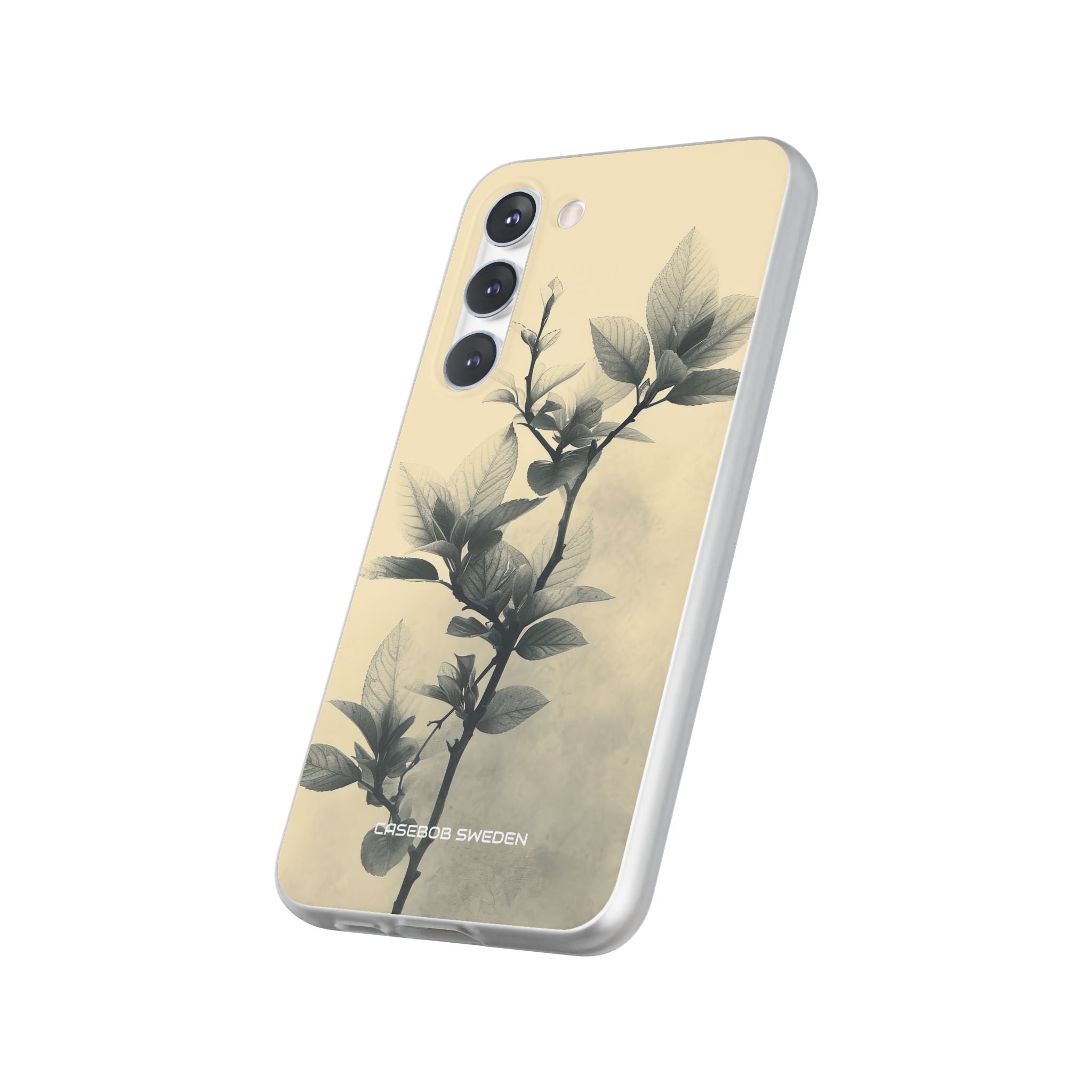 Beige Branch Art - Flexi Samsung S23 Phone Case