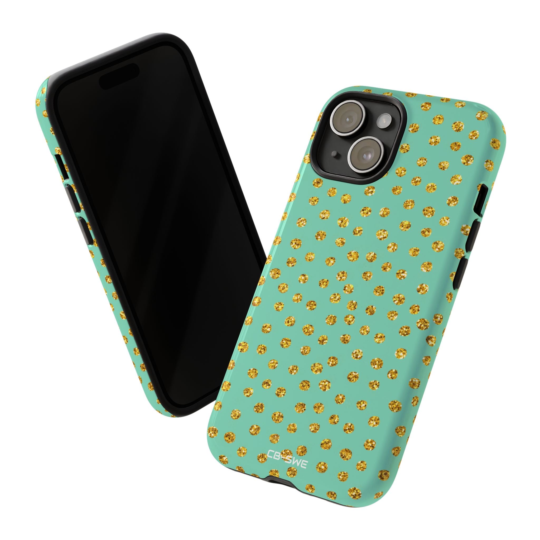 Golden Dots Dance - iPhone Case