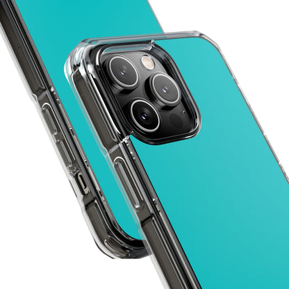 Dark Turquoise - Clear Impact Case for iPhone