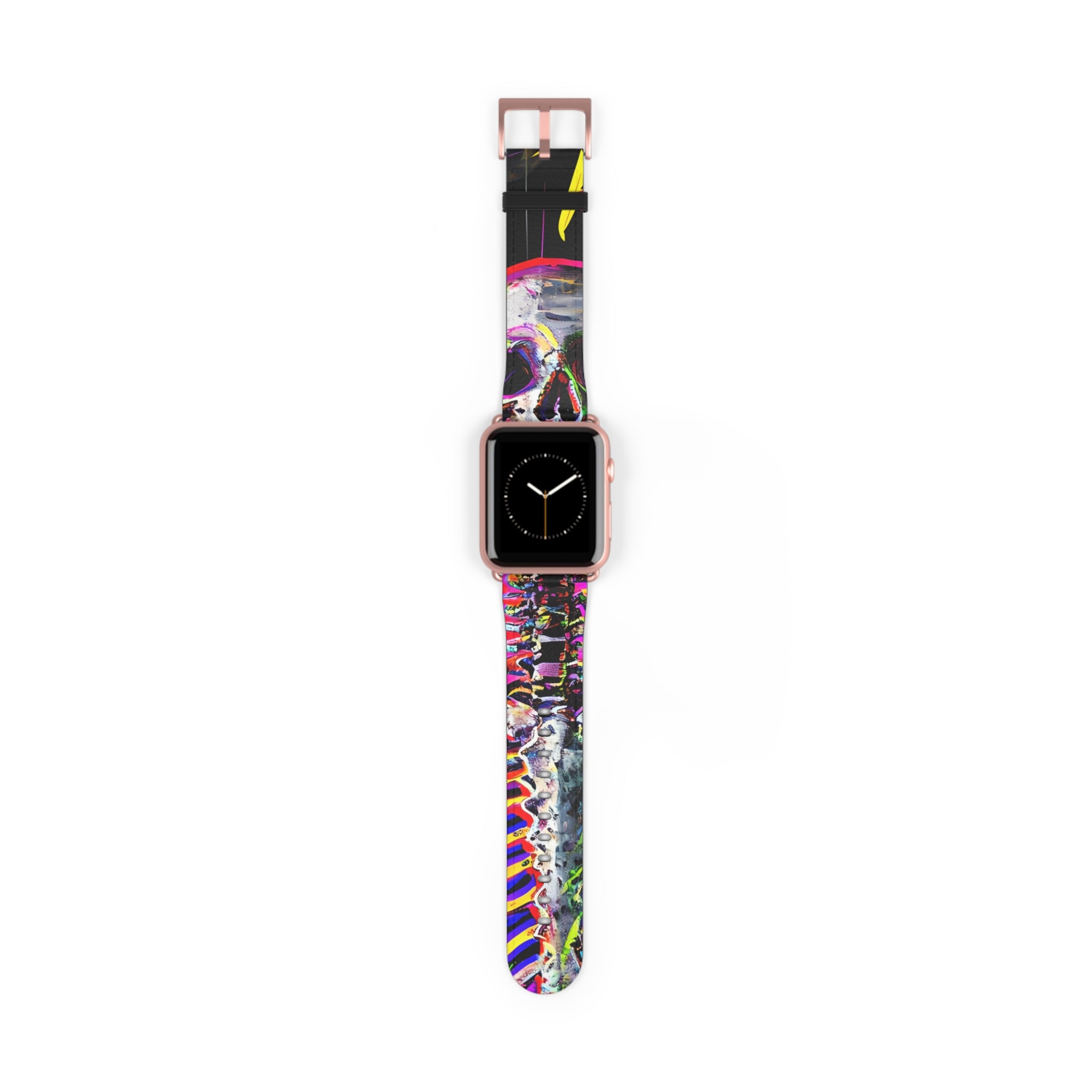 Neon Skeleton Laughter - Watch Band