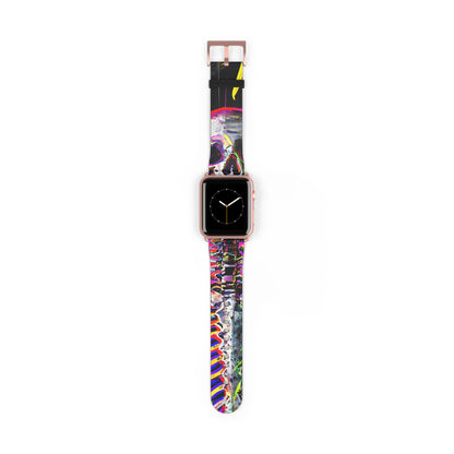 Neon Skeleton Laughter - Watch Band