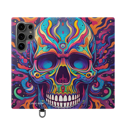 Psychedelic Skull - Samsung S24 Ultra Case - Wallet