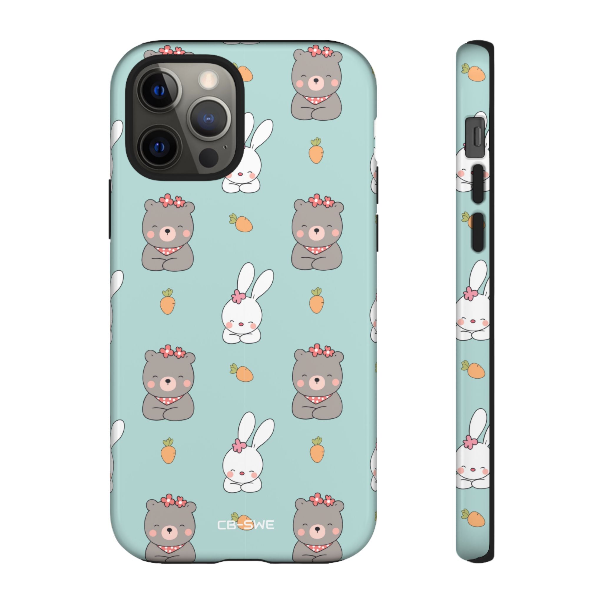 Bunnies Gather Carrots - iPhone Case