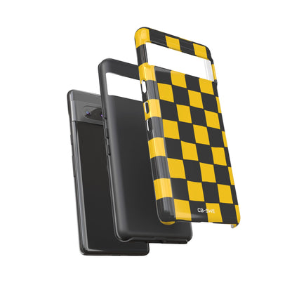 Yellow Squares Dance - Google Pixel Case