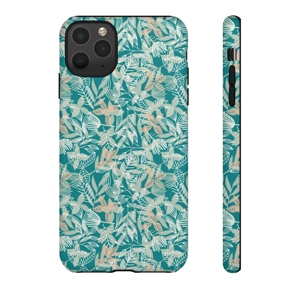 Dark Green Leaf Leaf - Protective Phone Case