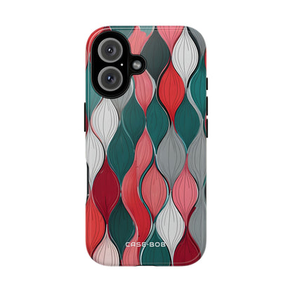 Leaf Cascade Teal iPhone 16 Plus Case - Tough