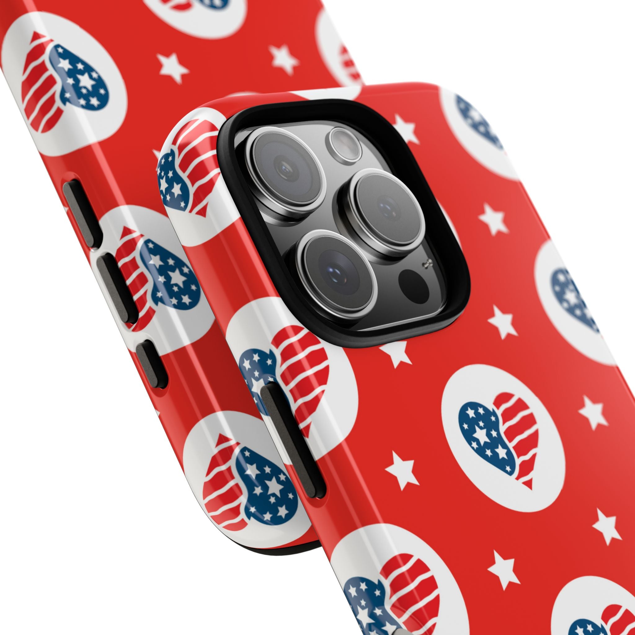 Hearts Celebrate Freedom - iPhone Case