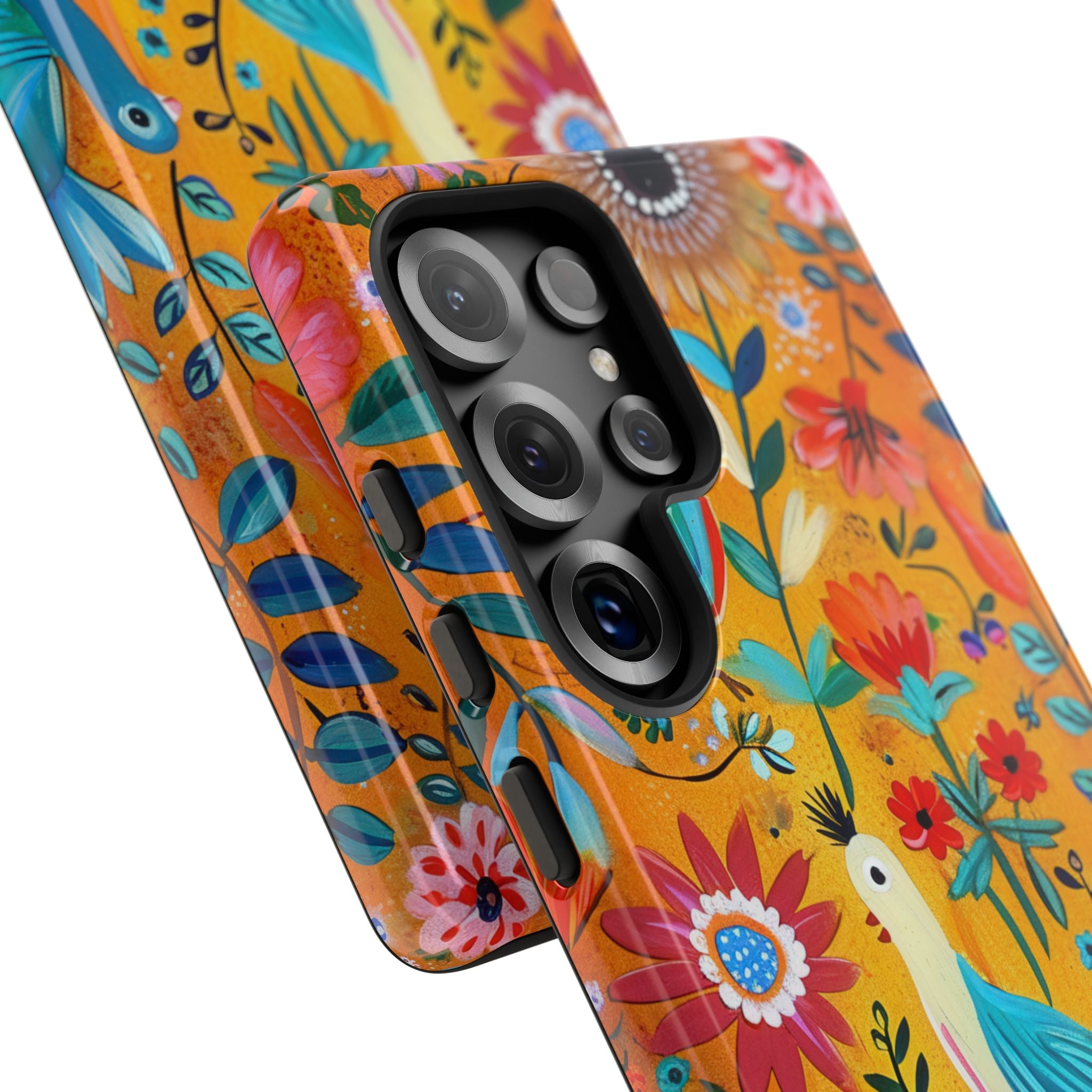 Colorful Birds Bloom Samsung S25 Ultra Case - Tough