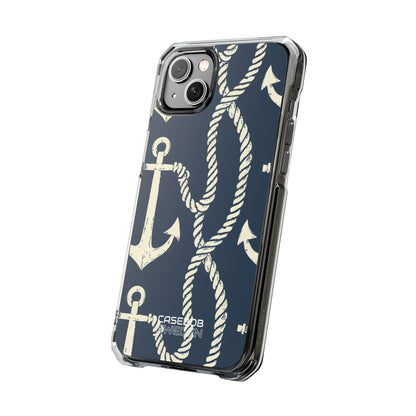 Nautical Anchors Rope iPhone 14 - Impact Clear+