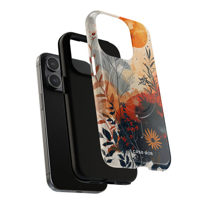 Orange Solstice iPhone 15 Pro Case - Tough+