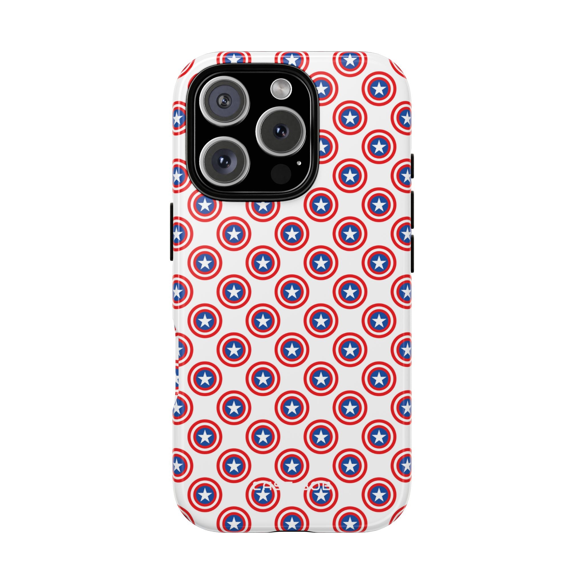 Star Shield Pattern iPhone 16 Pro Case - Tough