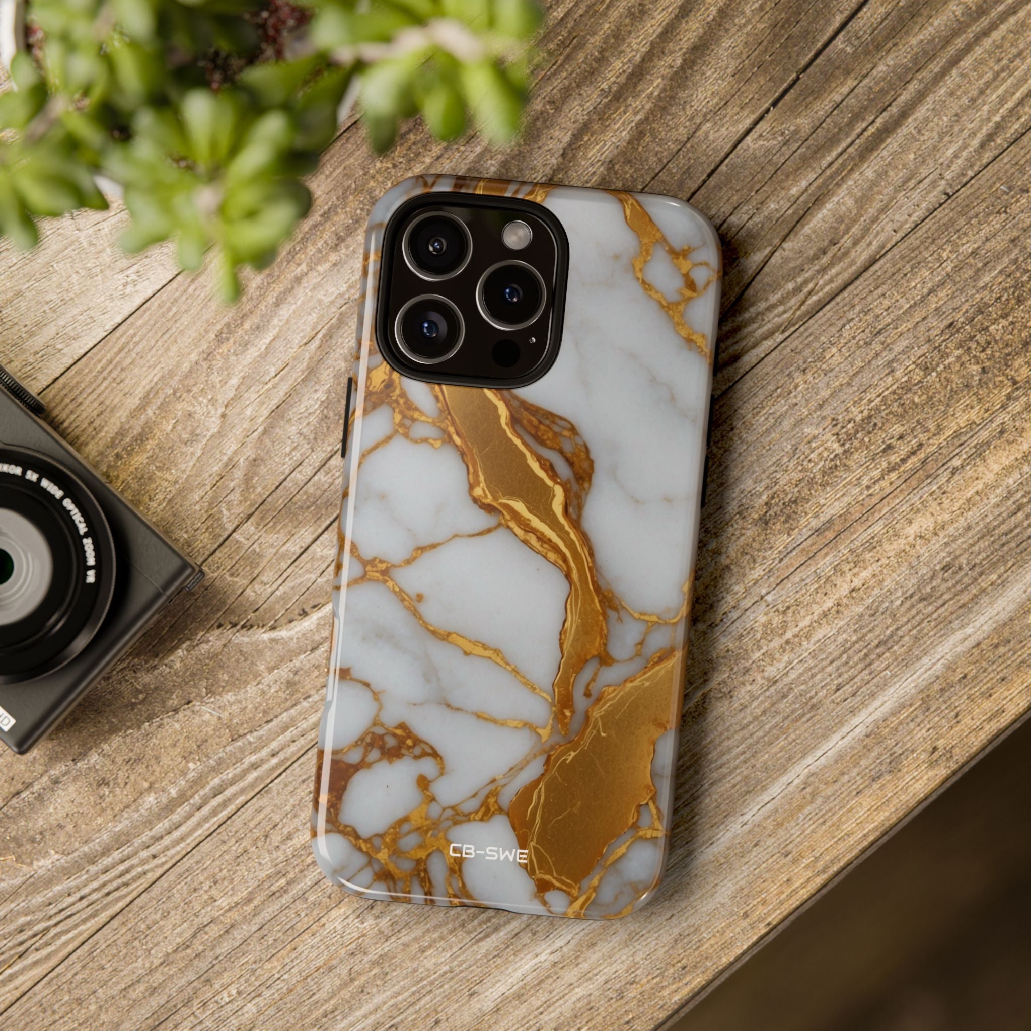 Golden Veins Flow - iPhone Case